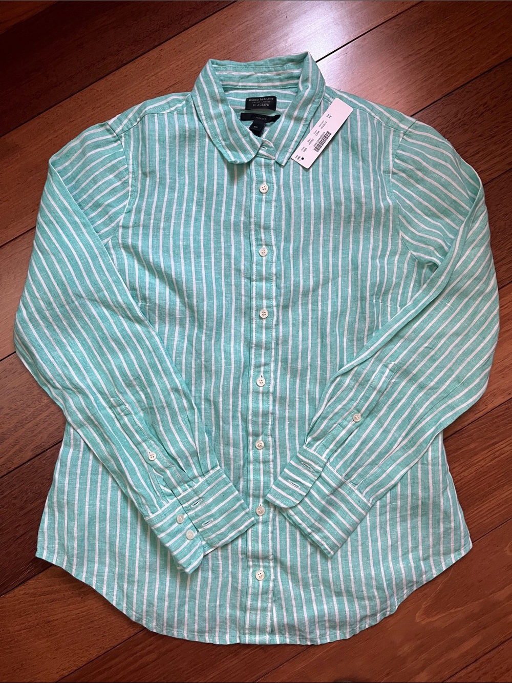 NWT J. Crew Baird McNutt Irish Linen Perfect Shirt